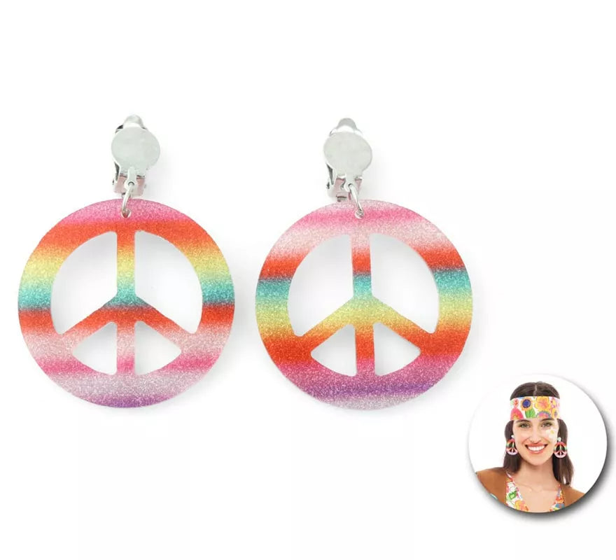 Translation missing: es.Pendientes de Hippie multicolor brillantes