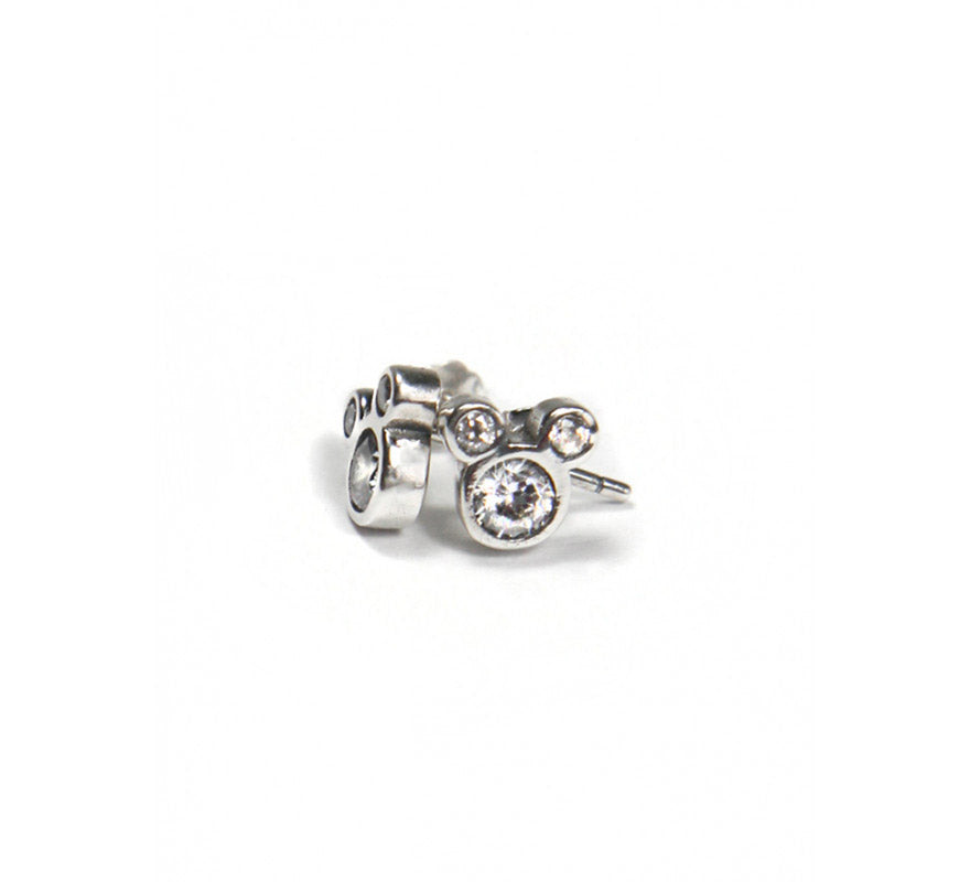 Translation missing: es.Pendientes de Plata y Circonitas Mickey Mouse Disney