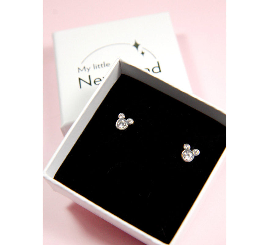 Translation missing: es.Pendientes de Plata y Circonitas Mickey Mouse Disney