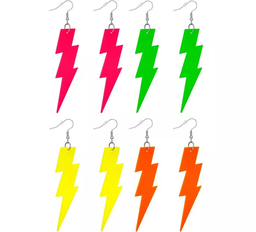 Translation missing: es.Pendientes de Rayo Años 80 Neón en varios colores
