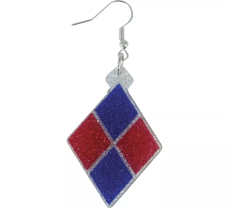 Translation missing: es.Pendientes de Rombos azules y rojo