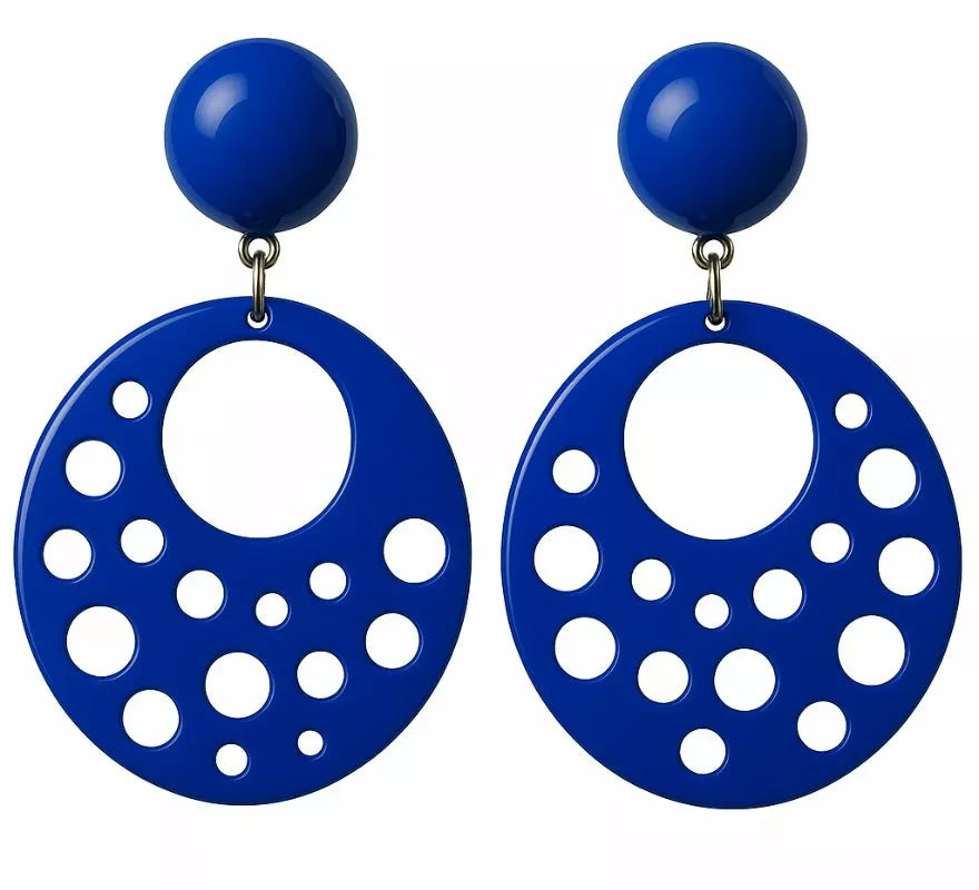 Translation missing: es.Pendientes Flamenca Circulares con agujeros de 10 cm en varios colores