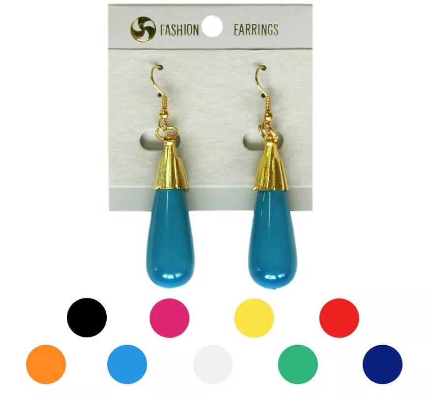 Translation missing: es.Pendientes Flamenca Lágrima alargada en varios colores