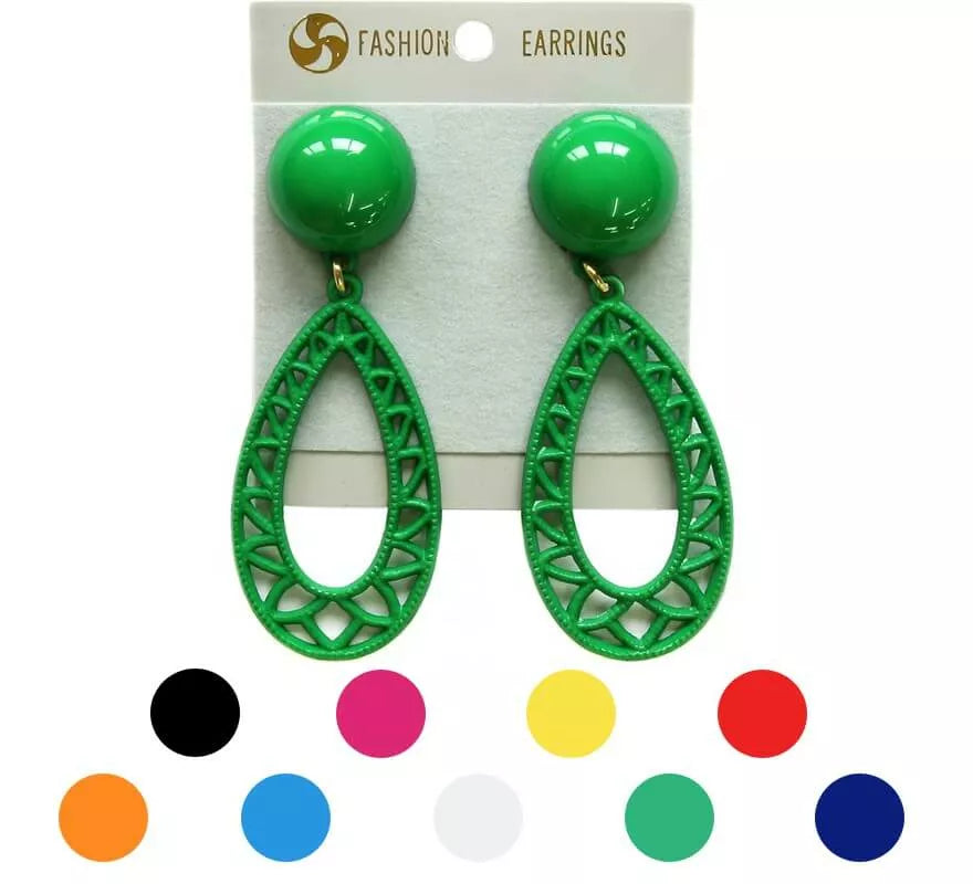 Translation missing: es.Pendientes Flamenca Lágrima hueca en varios colores
