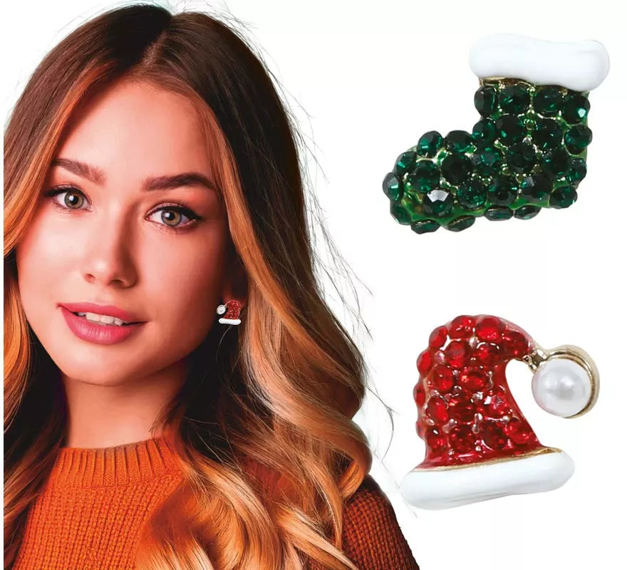 Translation missing: es.Pendientes Gorrito y Calcetín Navideños
