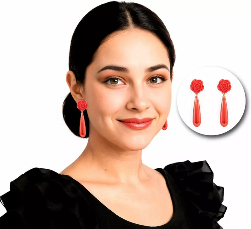 Translation missing: es.Pendientes Lágrima de Sevillana o Flamenca en varios colores
