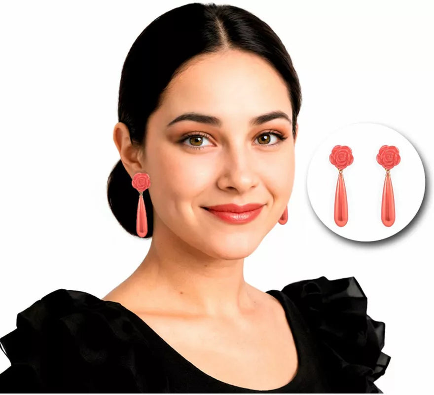 Translation missing: es.Pendientes Lágrima de Sevillana o Flamenca en varios colores