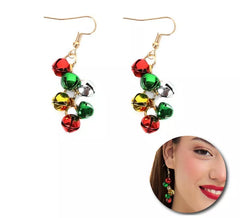 Pendientes Ramo de Cascabeles Navidad de 1,5x4 cm