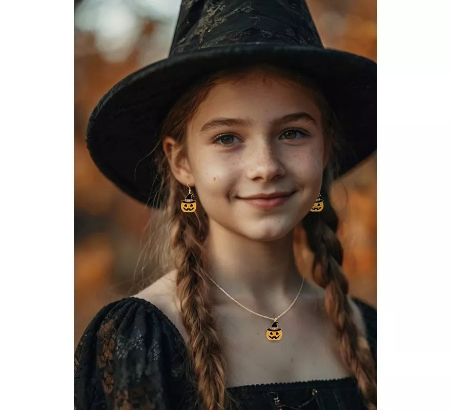 Translation missing: es.Pendientes y Collar de Calabaza