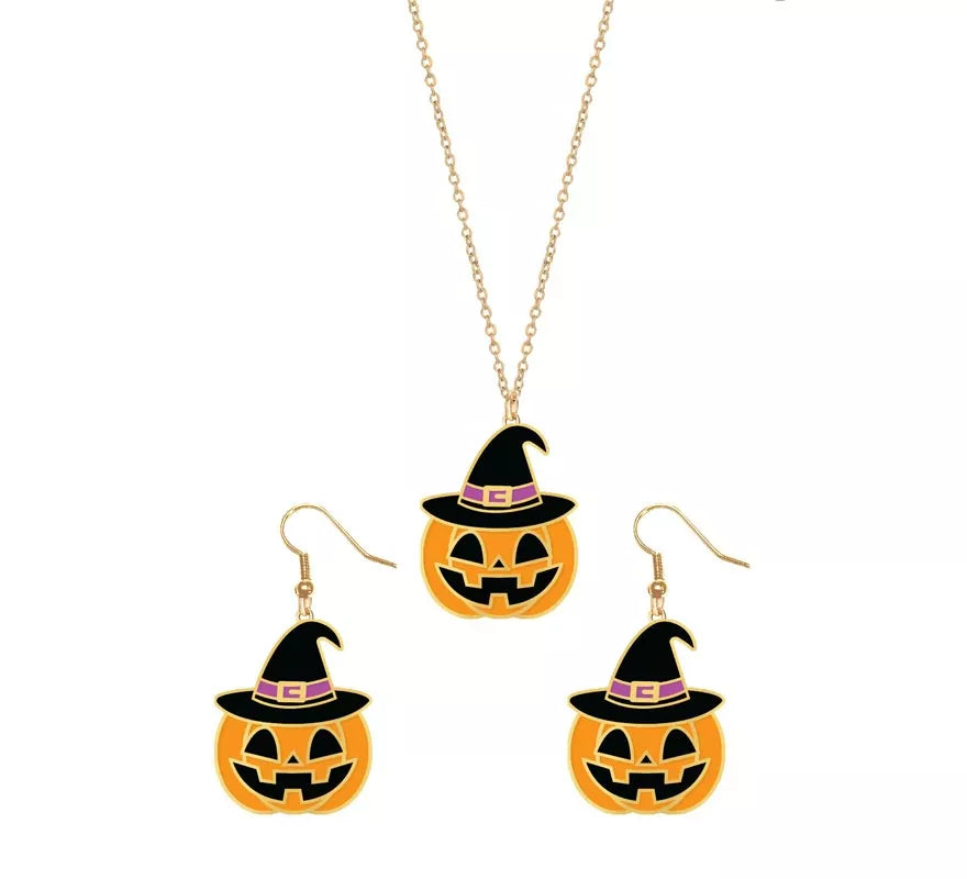Translation missing: es.Pendientes y Collar de Calabaza