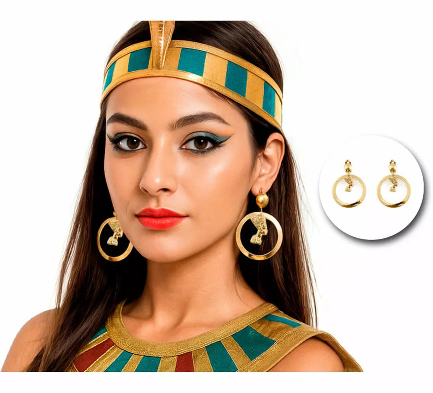 Pendientes Faraona Egipcia