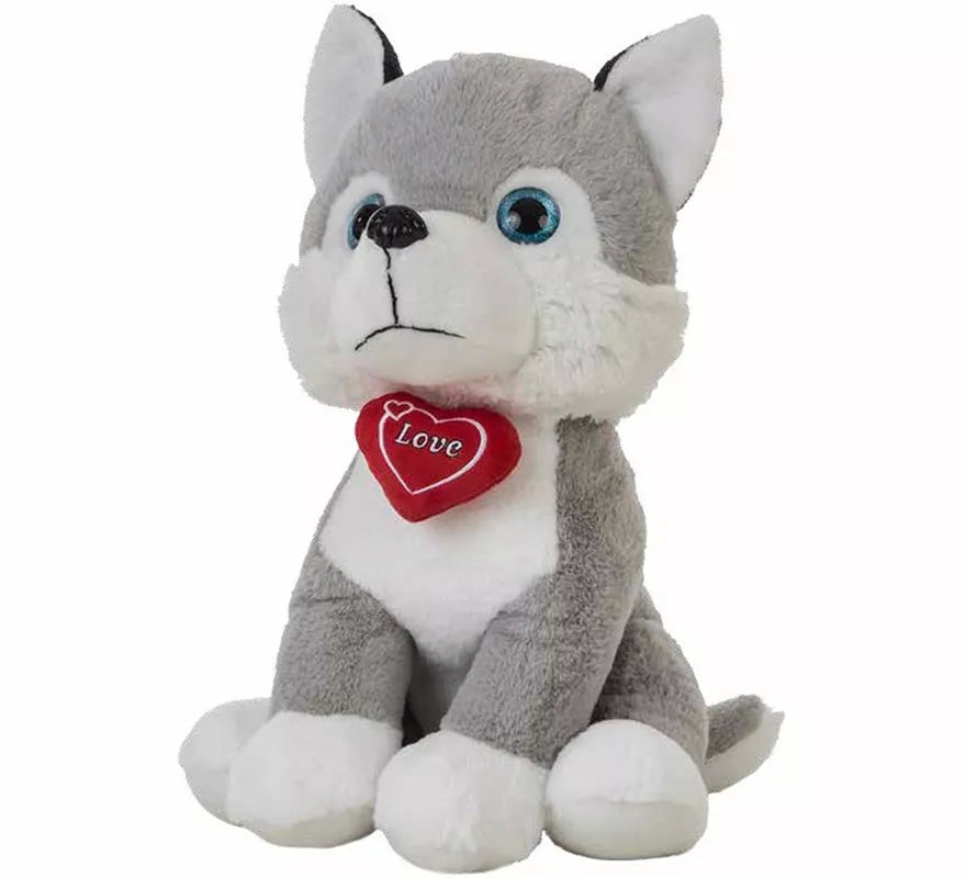 Translation missing: es.Perro Husky con Corazón en varios tamaños