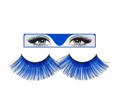 Pestañas azules largas