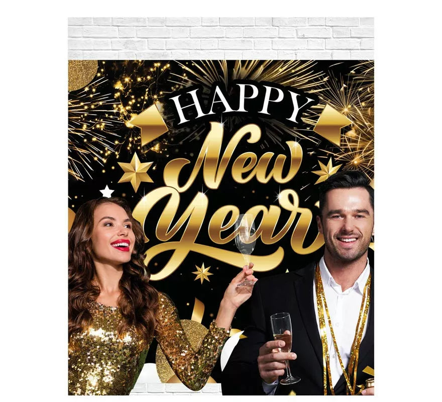 Translation missing: es.Photocall Happy New Year de 220x150 cm