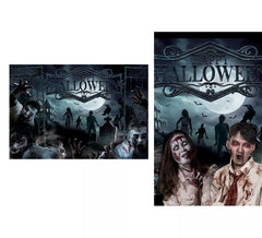 Photocall Zombies de tela de 220x150 cm