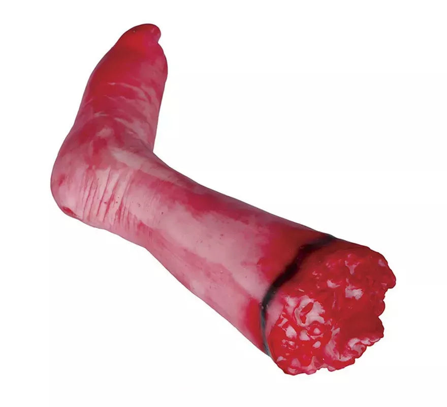 Pierna con sangre de látex de 36 cm