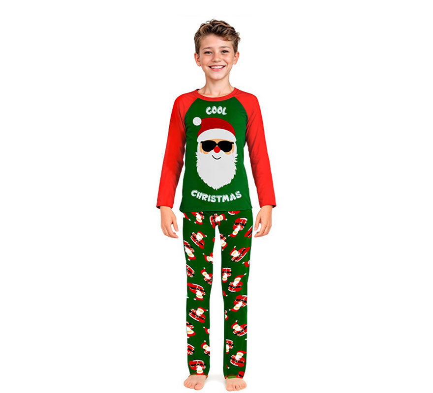 Translation missing: es.Pijama Navideño de Papá Noel Cool para niños
