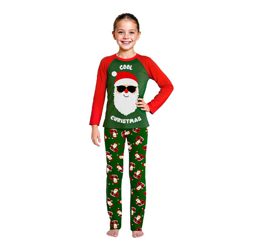 Translation missing: es.Pijama Navideño de Papá Noel Cool para niños