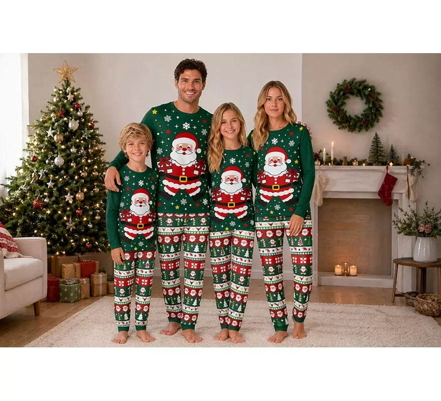 Translation missing: es.Pijama Navideño de Papá Noel de 2 Piezas para hombre