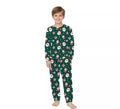 Pijama Navideño verde de 2 Piezas para niños