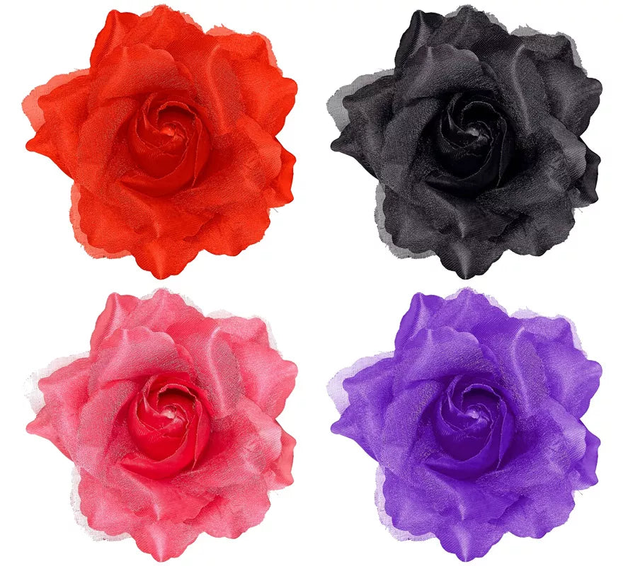 Translation missing: es.Pinza para Pelo en Forma de Rosa en varios colores