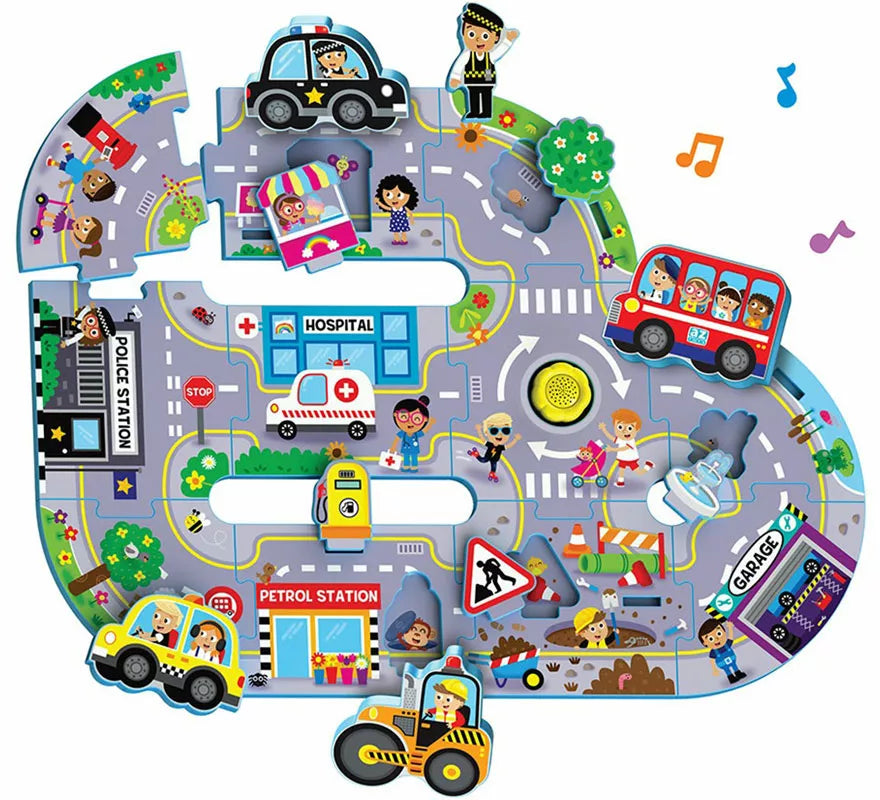 Translation missing: es.Pista de Puzzle Blanda Ciudad Atractiva