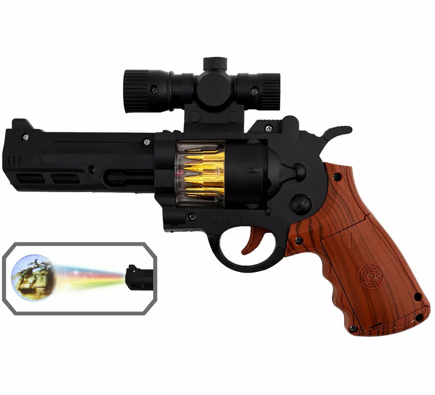 Translation missing: es.Pistola de Policía con Luz de 23,6x15,7 cm de plástico