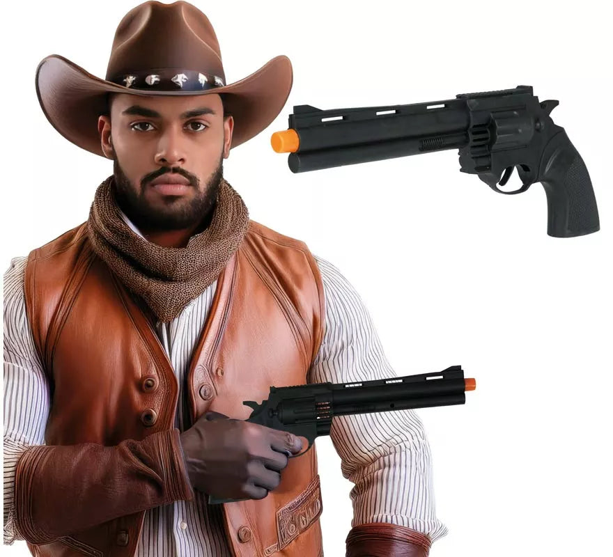 Translation missing: es.Pistola de Vaquero de 32 cm de Plástico de Juguete