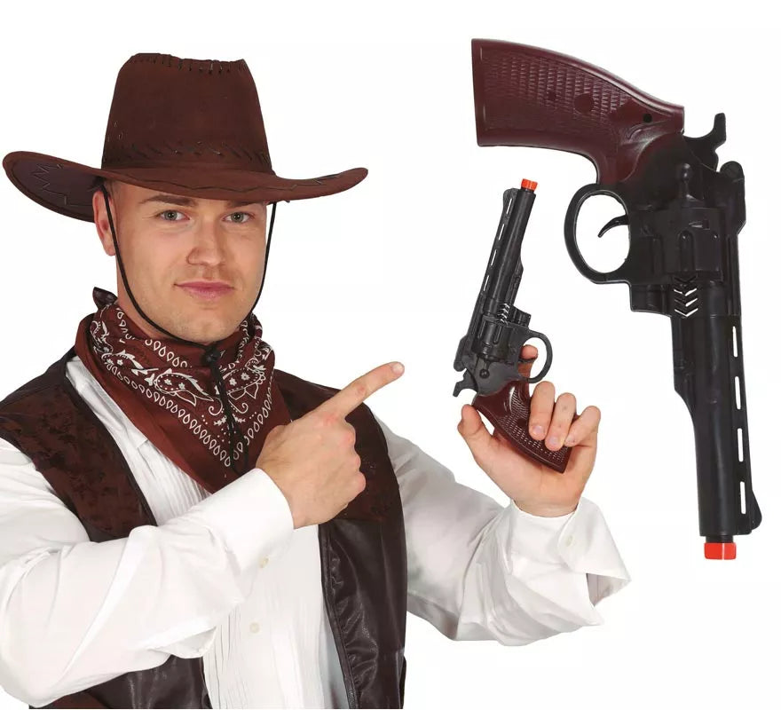 Translation missing: es.Pistola de Vaquero Negra de 28 cm
