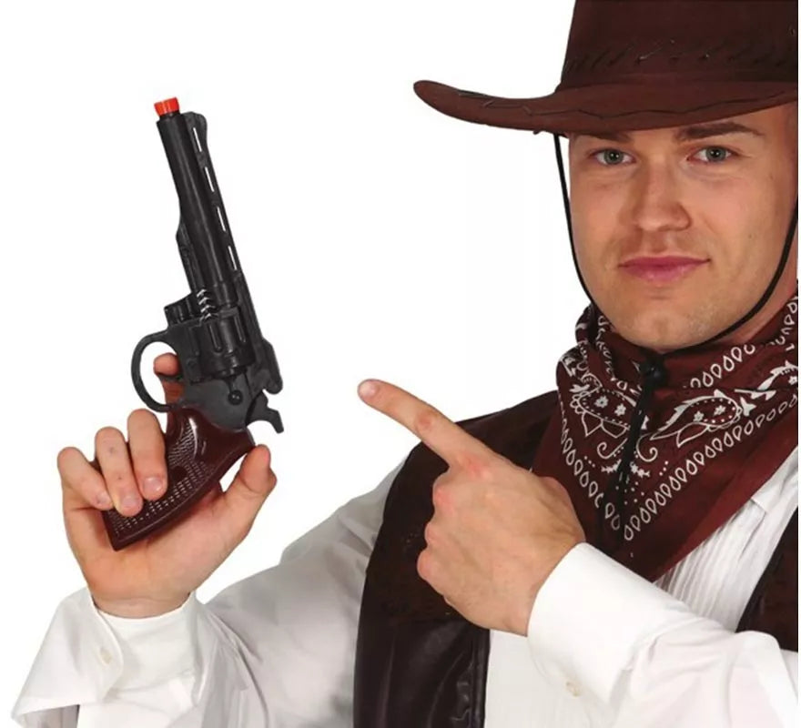 Translation missing: es.Pistola de Vaquero Negra de 28 cm