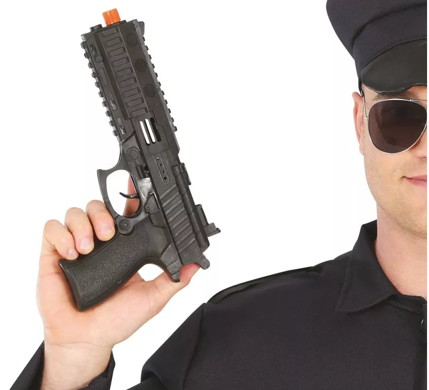 Translation missing: es.Pistola negra de Policía de 28 cm