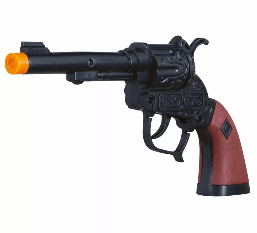 Translation missing: es.Pistola Negra de Vaquero Corta de 20 cm
