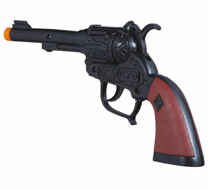 Translation missing: es.Pistola Negra de Vaquero Corta de 20 cm