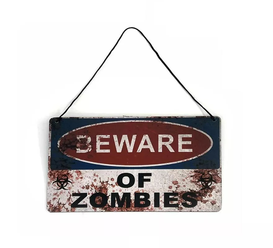 Translation missing: es.Placa Zombie colgante de 29x19 cm