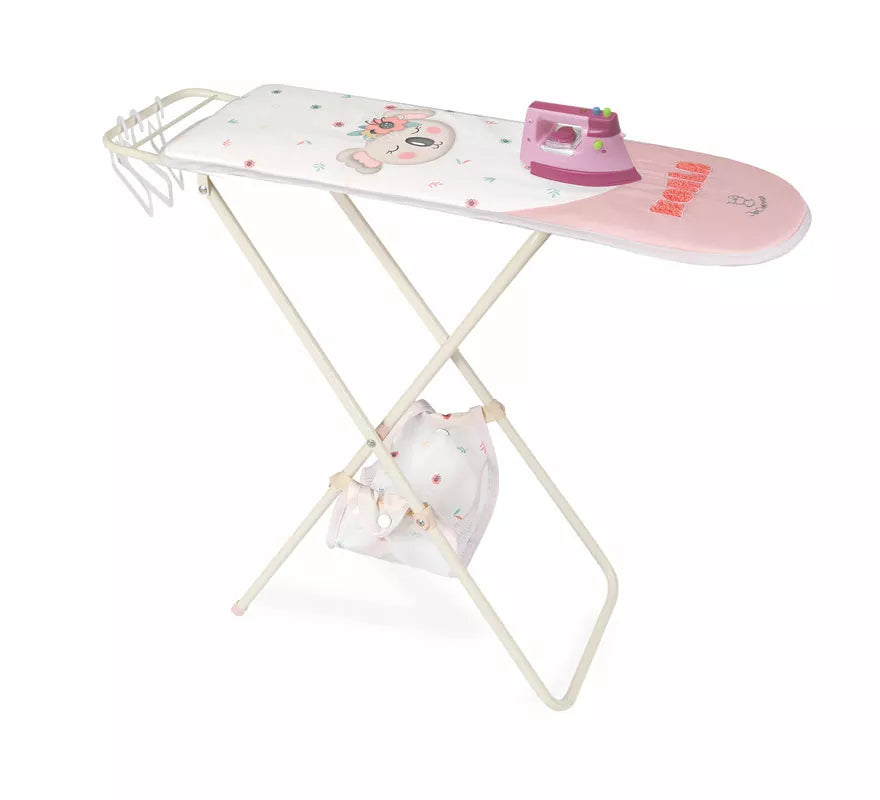 Planchador Plegable con Plancha y Perchas de Juguete