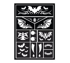 Plantilla de Maquillaje Vampiro de 14x20 cm