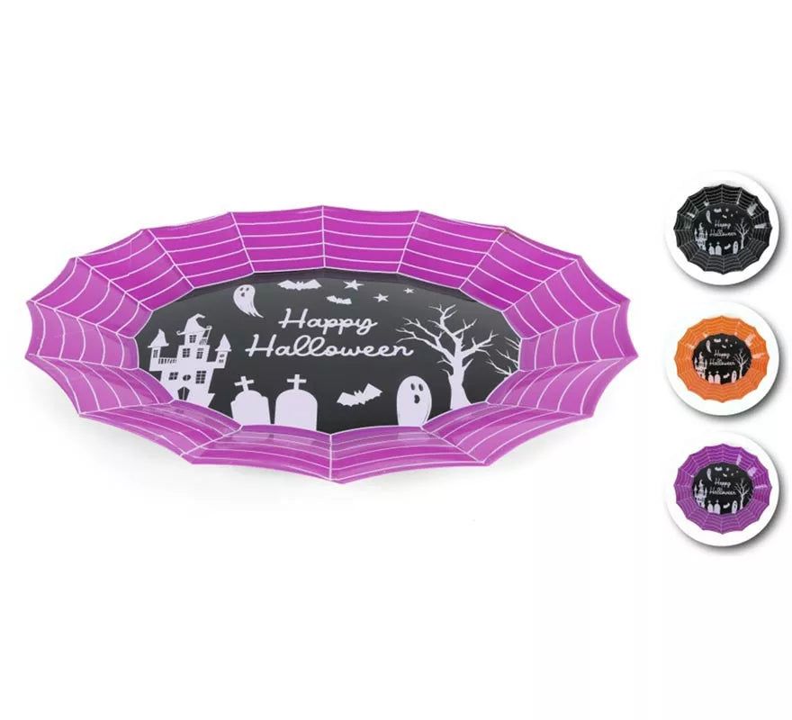 Translation missing: es.Plato Halloween en colores surtidos de 34x25,5x3 cm