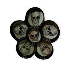 Plato Snack Calavera de 35x3 cm