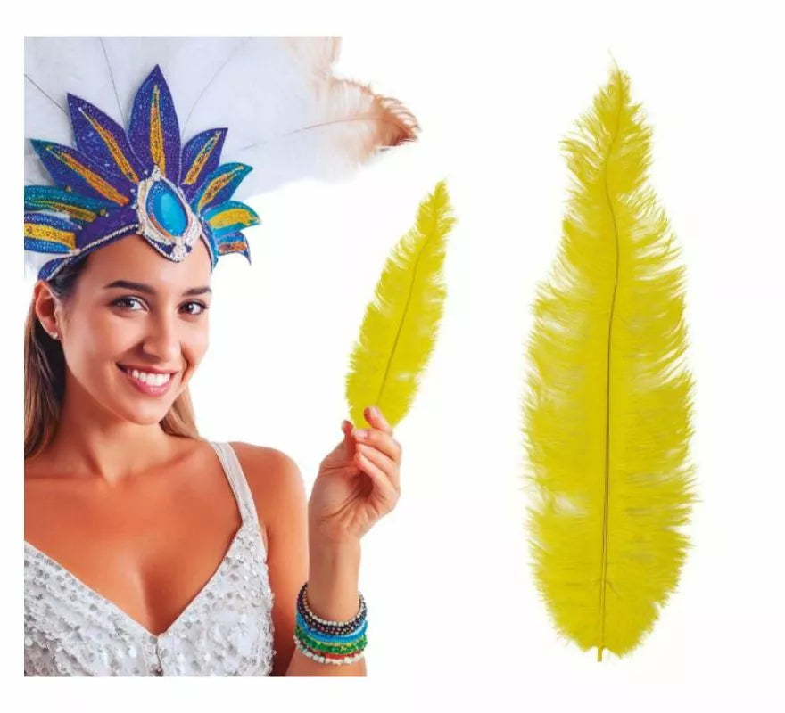 Translation missing: es.Pluma de Avestruz Grande en varios colores 40 cm