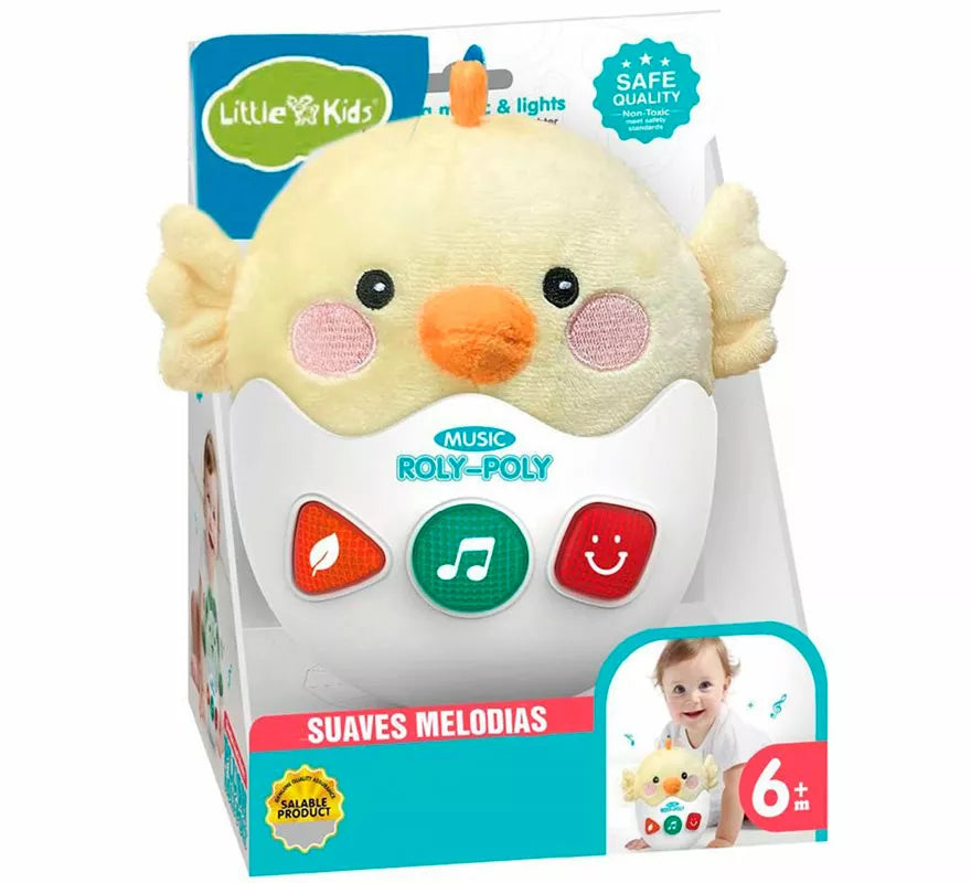 Pollito Huevo Musical con Luz y Sonido de 22 cm