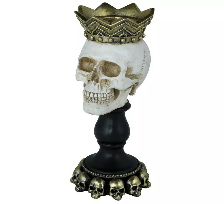 Translation missing: es.Portavela Calavera de Resina de 25x12 cm