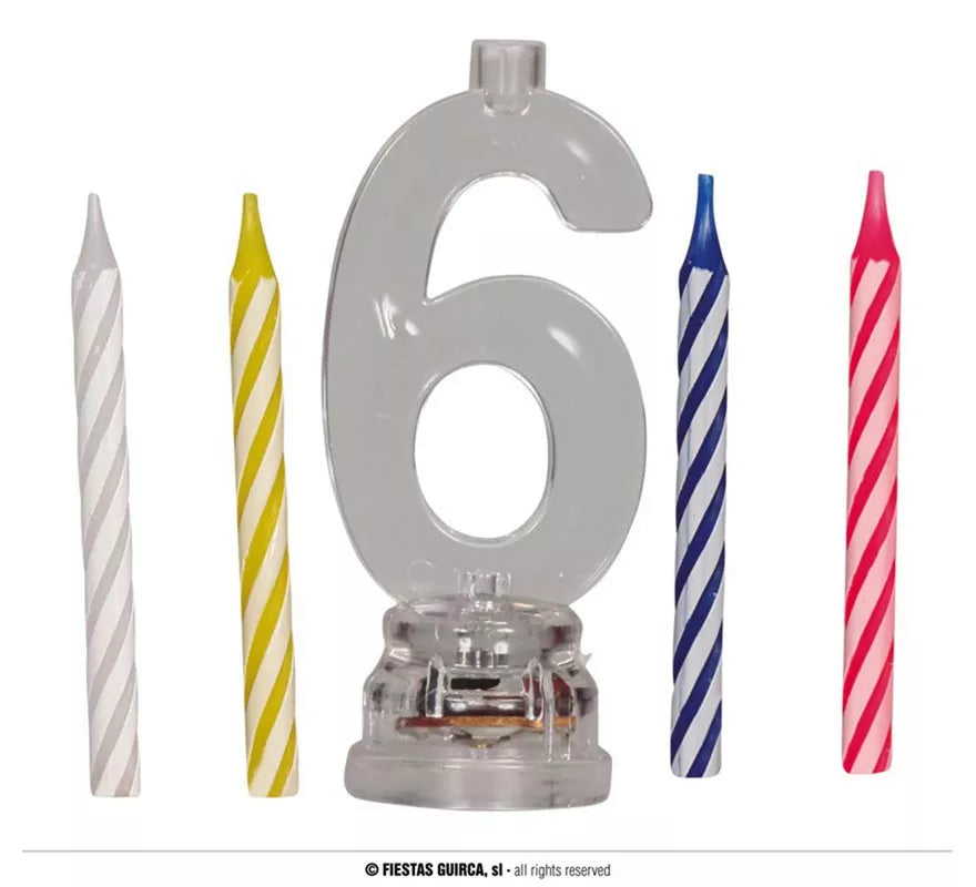 Translation missing: es.Portavela Led Nº 6 con 4 Velas, de 13 cm