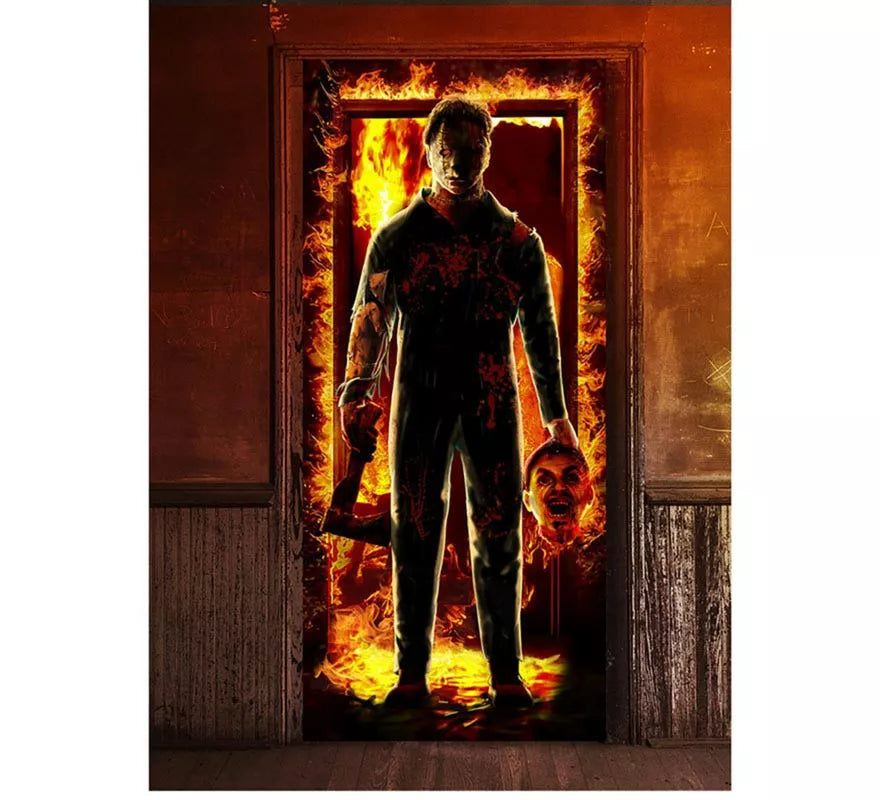 Translation missing: es.Puerta Asesino de Halloween de 80x180 cm