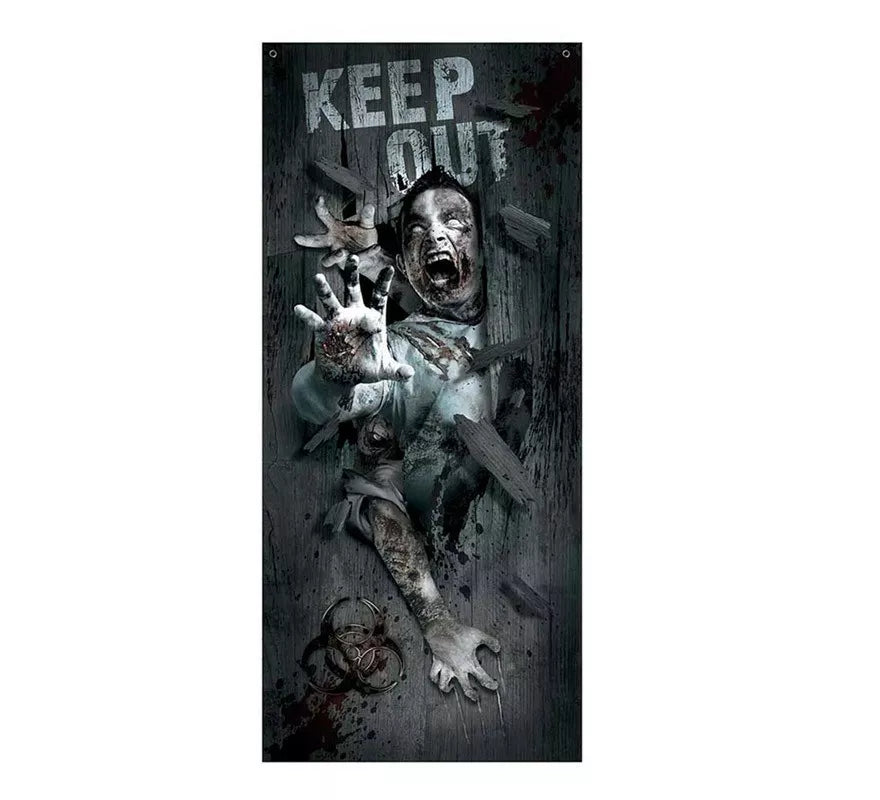 Translation missing: es.Puerta Zombie Attack Decorativa de 80 X 180 cm