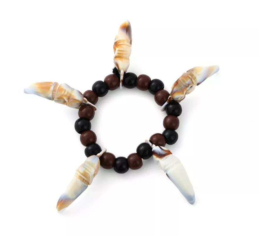 Translation missing: es.Pulsera Aborigen con colmillos falsos