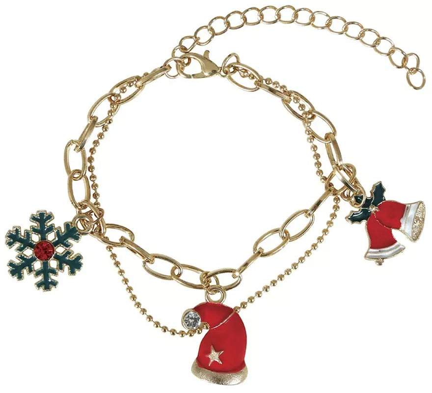 Translation missing: es.Pulsera Campana, Gorro y Copo de Navidad