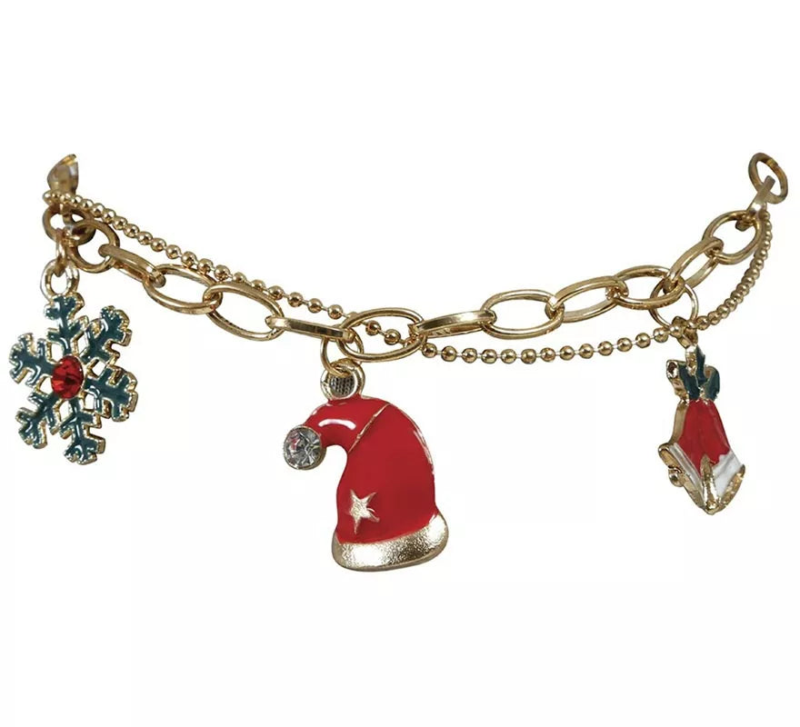 Translation missing: es.Pulsera Campana, Gorro y Copo de Navidad