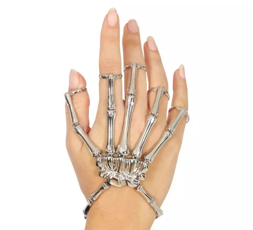 Translation missing: es.Pulsera con Anillos Esqueleto Metal