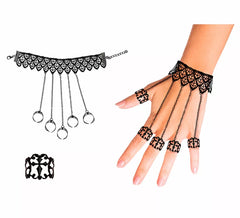 Pulsera con Anillos Góticos