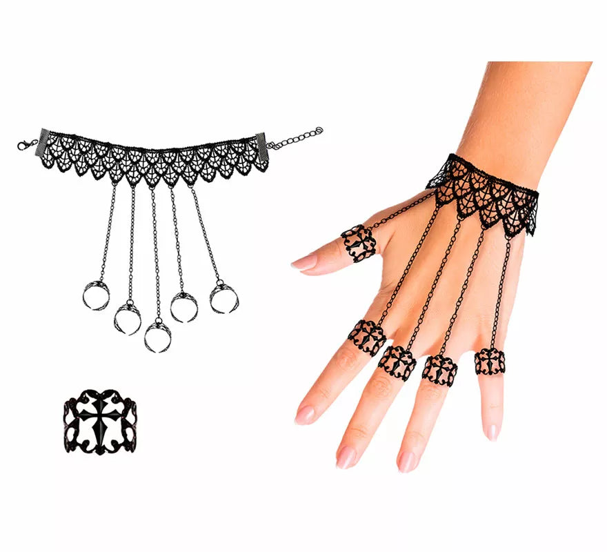 Translation missing: es.Pulsera con Anillos Góticos